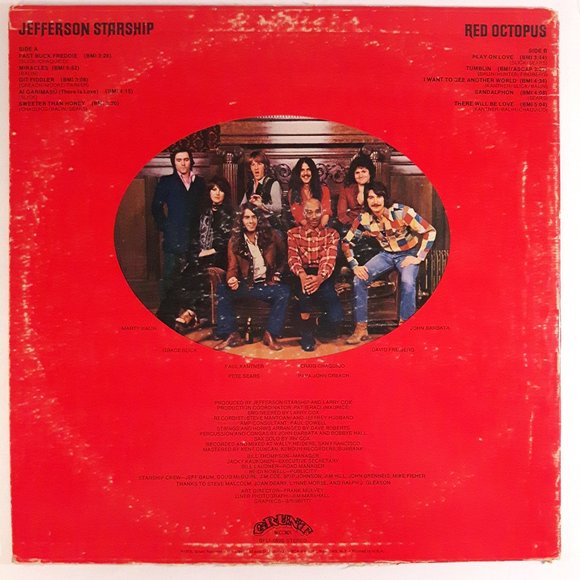 Jefferson Starship - Red Octopus - Vinyl LP Record - Picture 2 of 4